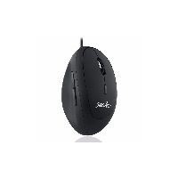 Perixx PERIMICE-519, kleine ergonomische Rechtshänder-Maus, USB-Kabel, schwarz 57142D