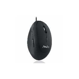 Perixx PERIMICE-519, kleine ergonomische Rechtshänder-Maus, USB-Kabel, schwarz 57142D