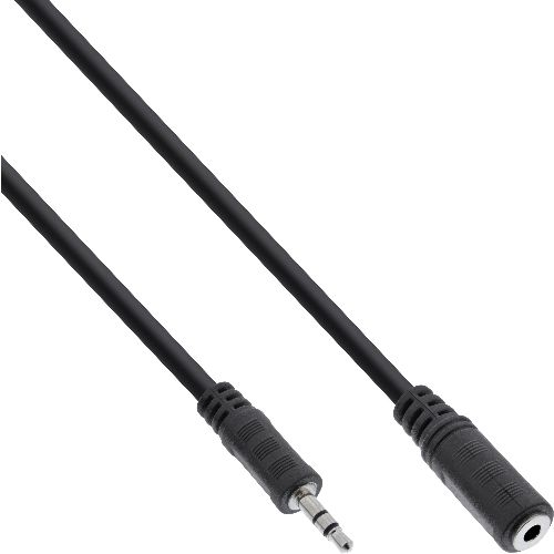 InLine® Klinke Verlängerung, 3,5mm Klinke Stecker / Buchse, Stereo, 2m 99931