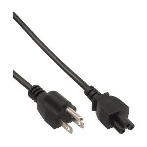 35er B-Pack InLine® Netzkabel für Notebook, USA/Canada, 3pol Kupplung, 2m B-16656U
