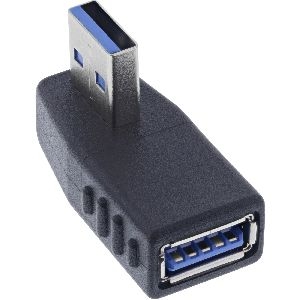 InLine® USB 3.2 Gen.1 Adapter, Stecker A auf Buchse A, gewinkelt 270° horizontal 35300U
