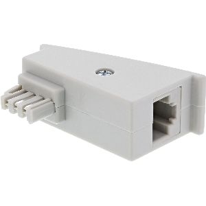 InLine 69949 InLine® TAE-F DSL Adapter, TAE-F Stecker auf RJ45 Buchse, 8P2C für Fritzbox