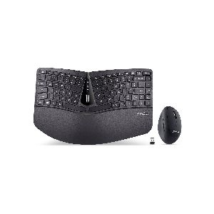 Perixx PERIDUO-606B, DE, Tastatur- und Maus-Set, kabellos, ergonomisch, schwarz 57215H