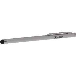 InLine® Stylus, Stift für Touchscreens von Smartphone und Tablet, silber 55467A