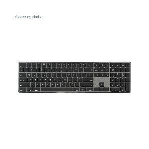 Perixx PERIBOARD-817 DE Kabellose Dual-Mode-Tastatur aus Aluminium, Vollformat 57156I