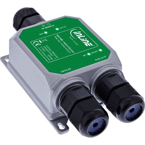 InLine® PoE++ Outdoor Injektor, 10Gb/s, 90W, IP67 44432D