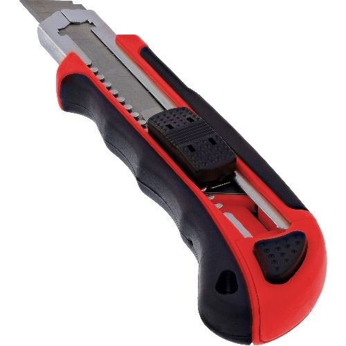 InLine® Allzweck Cutter Messer, 18mm Klinge, mit 3 Klingen, rot 43031R