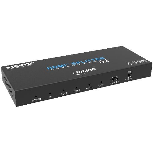 InLine® Video Splitter, 1x4, HDMI 4K/60Hz 57887A