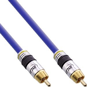 InLine® Cinch Kabel VIDEO & digital AUDIO, PREMIUM, 1x Cinch St / St, 3m 89803P