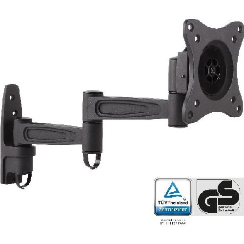 InLine® Wandhalterung, für Monitore bis 69cm (27), max. 15kg, 2-teiliger Arm 23105D
