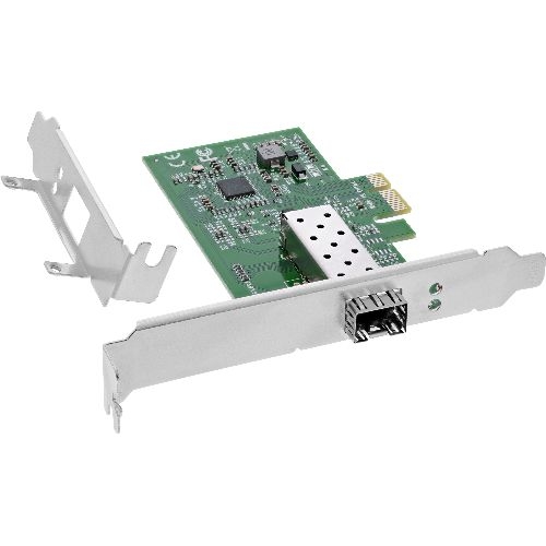 InLine® Gigabit Netzwerkkarte, 1x SFP Fiber 1Gb/s, PCIe x1, inkl. LP Slotblech 51125N