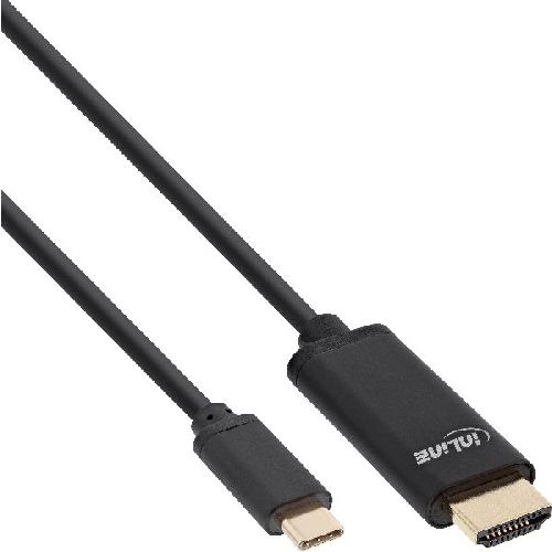 InLine® USB Display Kabel, USB-C Stecker zu HDMI Stecker, 2m 64112