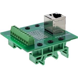 InLine® Terminalblock, RJ45 Buchse, nach oben, für Hutschiene 92505A