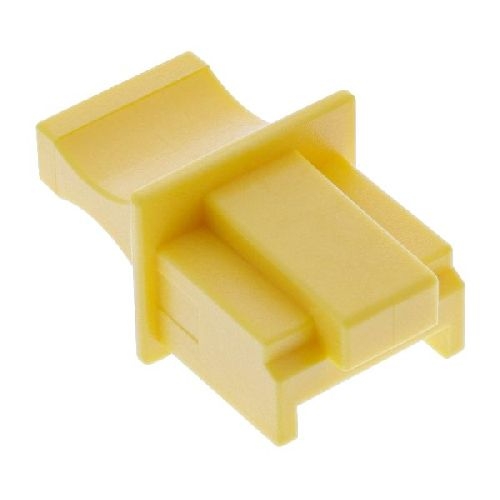 InLine® Staubschutzkappen für RJ45 Buchsen, gelb, 10 Stück 59942I