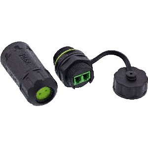 InLine® LWL-Kabelkupplung LC, kurz, IP68, 2x2 LC Buchse, M20 69927C