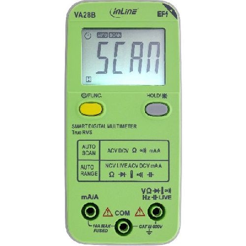 InLine® Multimeter mit Auto-Range und Autoscan, Pocketformat 43117B