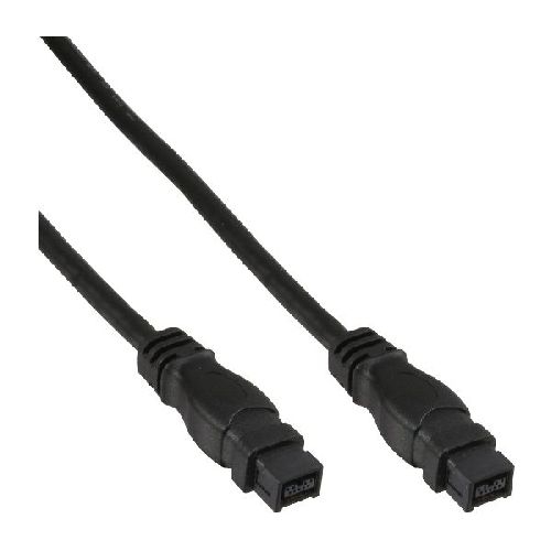 InLine® FireWire Kabel, IEEE1394 9pol Stecker / Stecker, schwarz, 1,8m 39902