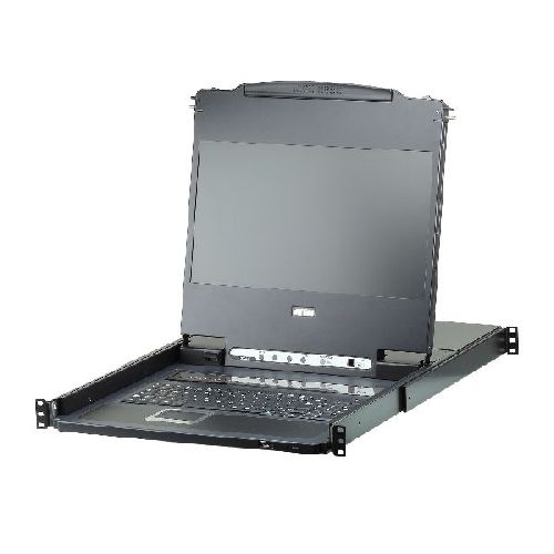 ATEN CL6708MW CH Single Rail KVM-Switch 8-Port 17,3-LCD (USB DVI) CH-Layout 60716O