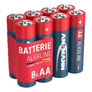 ANSMANN 5015280 RED Alkaline-Batterie, Mignon (AA), LR6, 8er Pack 01058G
