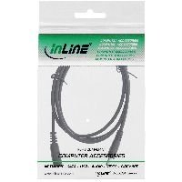 InLine® Verlängerungskabel DC Stecker 4,0x1,7mm, schwarz, 1m 26801C
