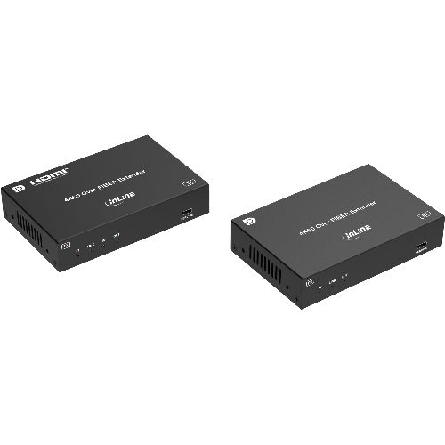 InLine® KVM Extender, DP 4K/60Hz, Fiber Singlemode, 10km, Set 57885O