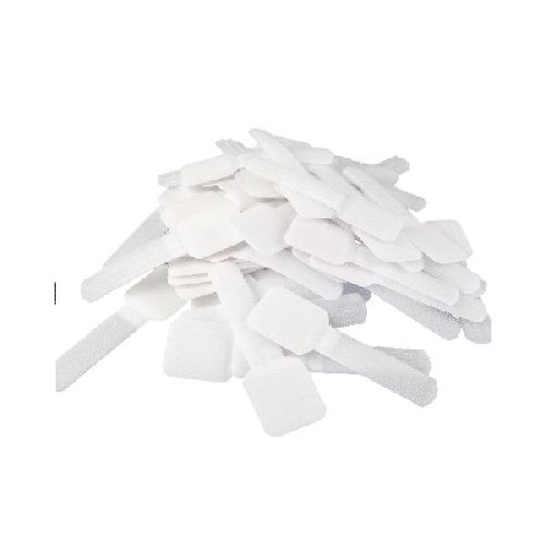 LABEL THE CABLE LTC PRO Wall Straps, Klett-Kabelhalter, 50er-Pack, weiß 59935H