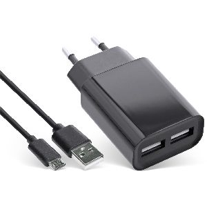 InLine® USB DUO+ Ladeset, Netzteil 2-fach + Micro-USB Kabel 31503D