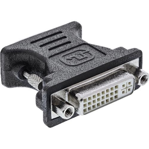 InLine® DVI-A Adapter, analog, 24+5 Buchse auf VGA Stecker, schwarz 17790
