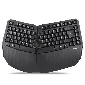 Perixx PERIBOARD-613 DE B, Kabellose kompakte ergonomische Tastatur, schwarz 57151F