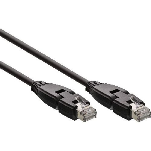 InLine® Patchkabel 180°, S/FTP (PiMf), Cat.6A, halogenfrei, 1m 76811X