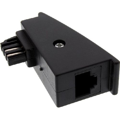 InLine® TAE-F Adapter, TAE-F Stecker auf RJ45 Buchse, 8P2C für Fritzbox 69948F