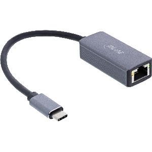 InLine® USB 3.2 Netzwerk-Adapterkabel, 2,5 Gb/s Gigabit Netzwerk, USB-C 33380M