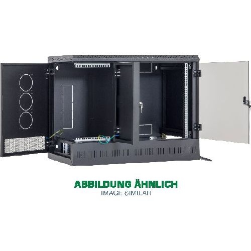 Triton RFA-12-A95-BAX-A14 19 Wandschrank 3-in-1, 12+6+4HE, 790mm hoch, schwarz 01913I