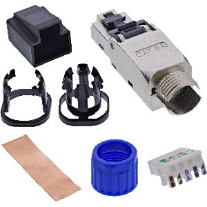 InLine® RJ45 Stecker Cat.6A 500MHz, feldkonfektionierbar, geschirmt, 10Gb/s 76204D